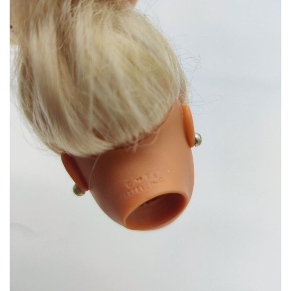 Barbie Head Replacement Doll Repair Replace Blonde Peach Highlights Blue Eyes - Picture 5 of 9